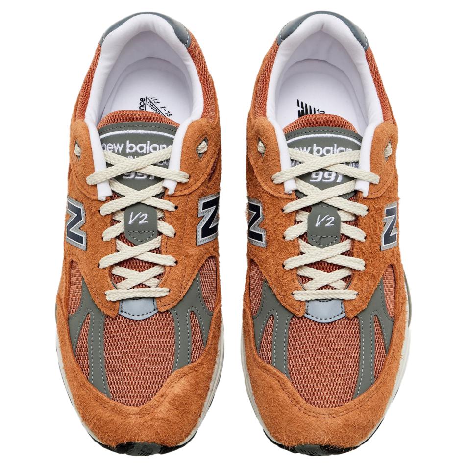 New Balance 991v2 Made In England Gold Earth Unisex Sneakers Orange U991OV2