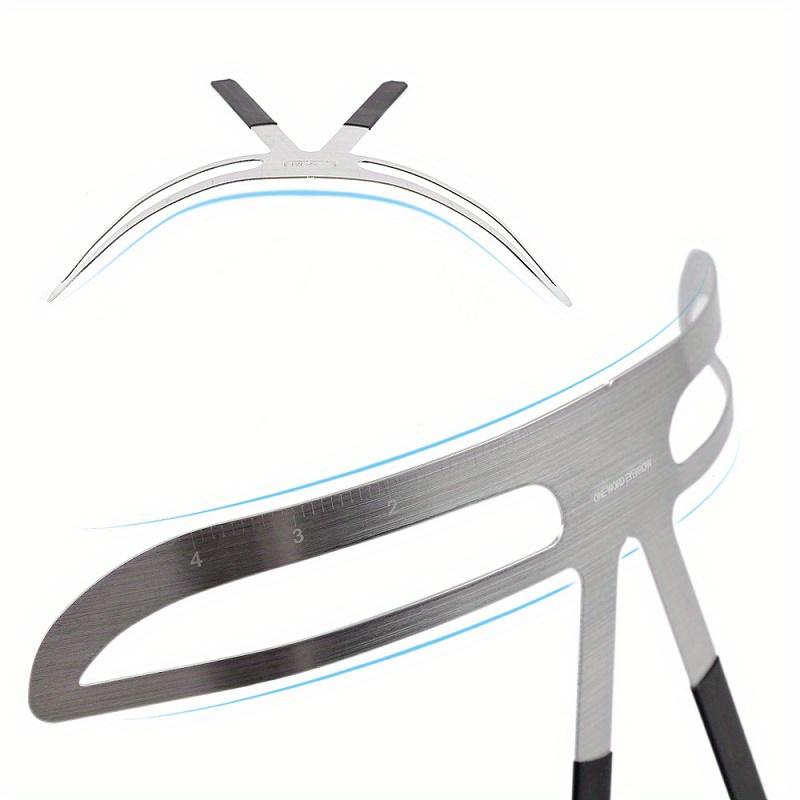 Eyebrow Ruler Tool Permanent Makeup Eye Brow Lip Grooming Tattoo Stencil Shaper Rule Measure Stainless Steel