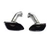 08-13 BMW X6 E71 Black Square Exhaust Tailpipe Stainless Steel Muffler