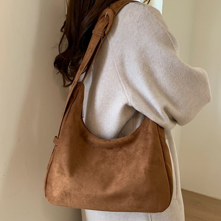 Vintage matte bag, new women's tote bag, underarm bag.