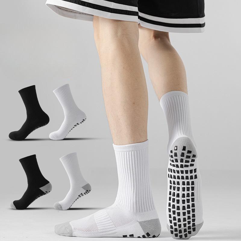 Anti-slip Football Socks for Sports, Shock-absorbing, Wear-resistant, Thickened and Breathable, Simple Long Socks for Running and Sports