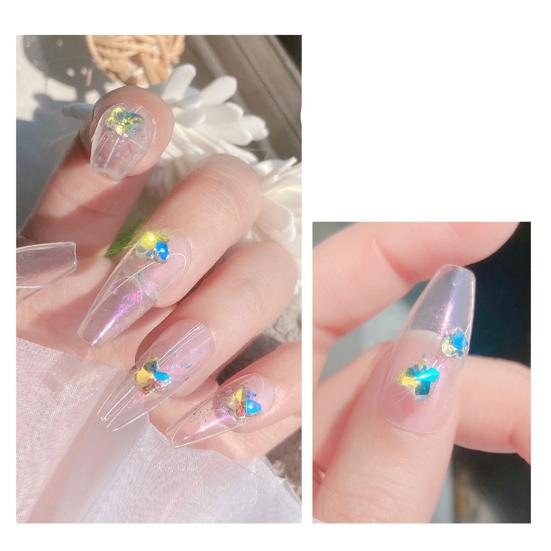 Ornamenti per Unghie Grandi Decorazioni Multiuso per Nail Art con Cristalli Finti Effetto 3D Decorazioni per Unghie a Cuore Ciondoli per Unghie Ornamenti per Unghie per Ragazza