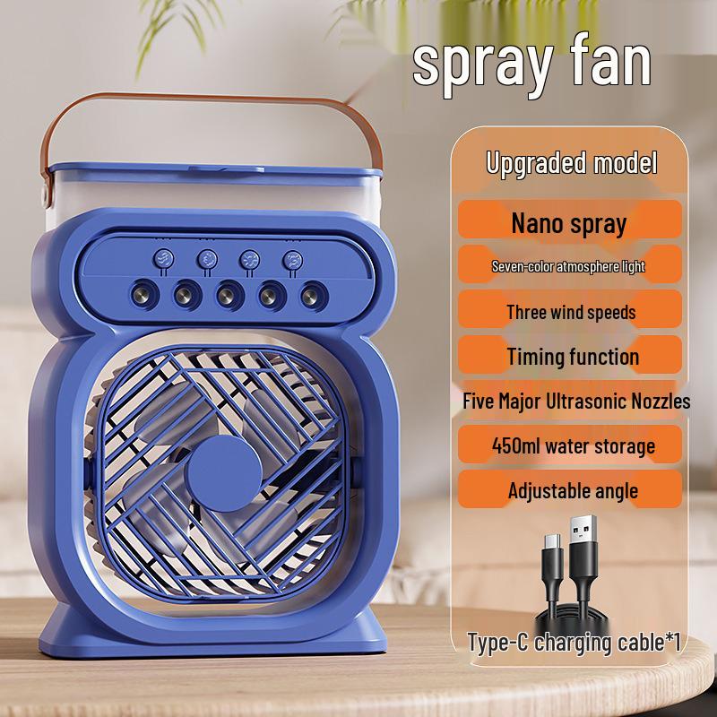 Dual-Function Desktop Night Light & Humidifier Fan Default