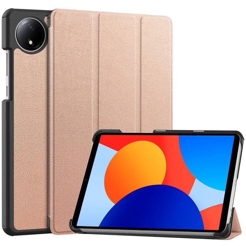 Pro Xiaomi Redmi Pad SE 8.7 Case 2024 Nový PU kožený trojitý skládací stojánek Kryt na tablet Funda Pro redmi pad se 8.7 palcový chytrý obal