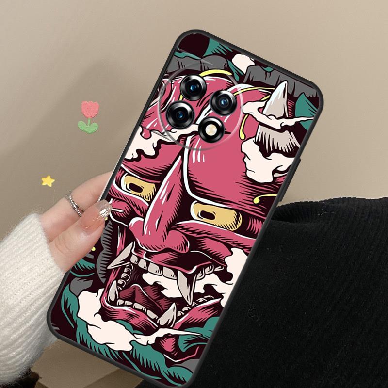 Hannya Demon Oni Cover For OnePlus Nord CE 4 2 3 Lite N20 N30 9 10 Pro 8T 9RT 10T 10R 12R 13R 11 12 13 Case