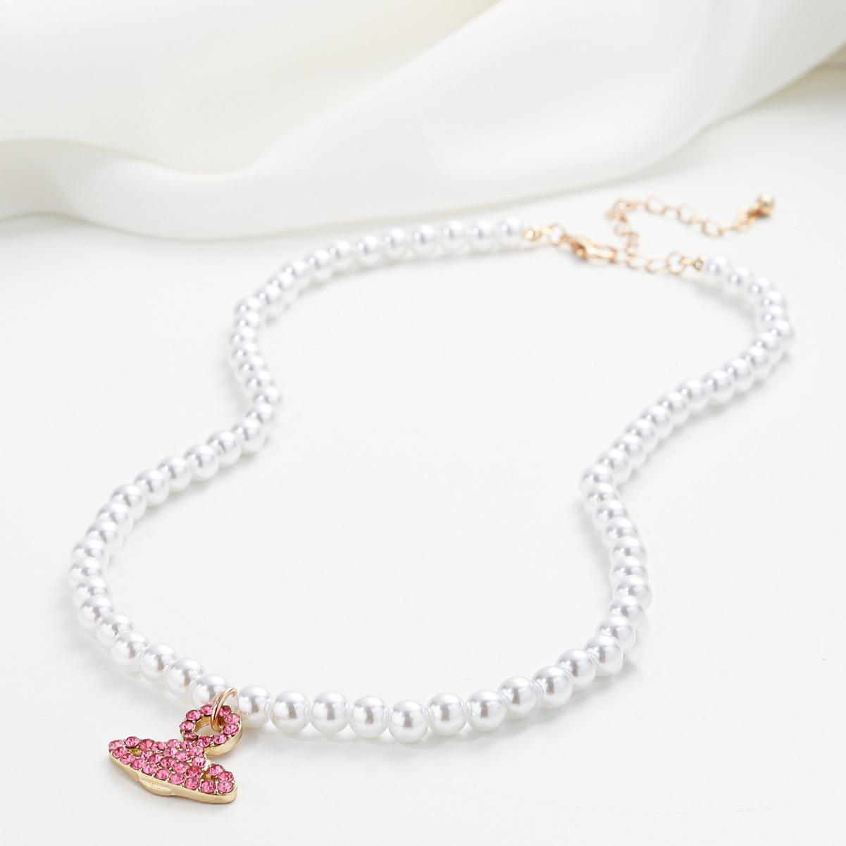 

Персонализированное модное ожерелье в стиле кэжуал с жемчугом, женское нишевое ретро, ожерелье-чокер с бриллиантом Сатурна, универсальное ожерелье