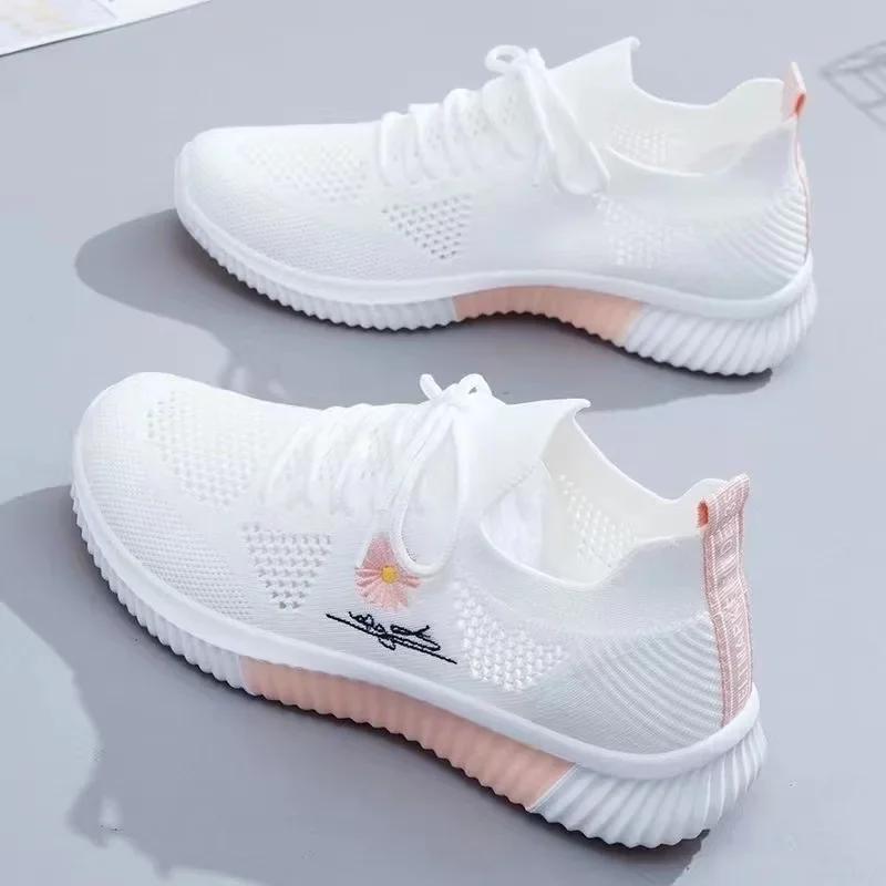 Fashion Summer Women Tennis Shoes 2025 Hot Sale Large Versatile Hollow Breathable Gym Sports Shoes Casual Shoes