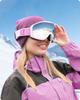 RIOROO Ski and Snowboard OTG Glasses Wide Field of Spherical UV for and Adults Goggles, Compatible, View, Lenses, 100% Protection, Anti-Fog,