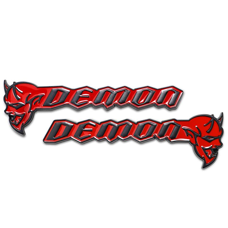 3D Metal Hell Demon Emblem Car Body Trunk Badge Sticker For Dodge Journey Charger Ram 1500 Caliber Nitro Caravan Avenger PP2