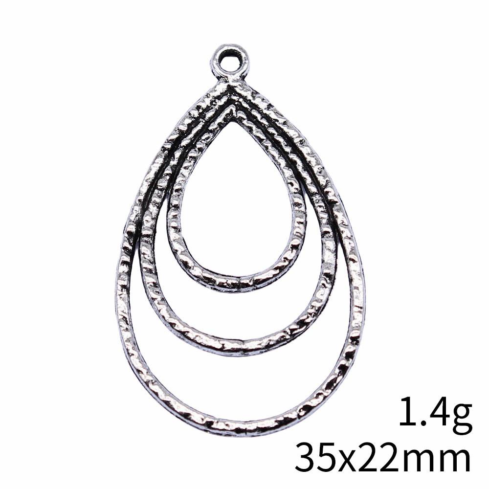 Mother's Day Charms For Bags Wave Water Drop Swirl Charms Pendant Audience Bag Pendant