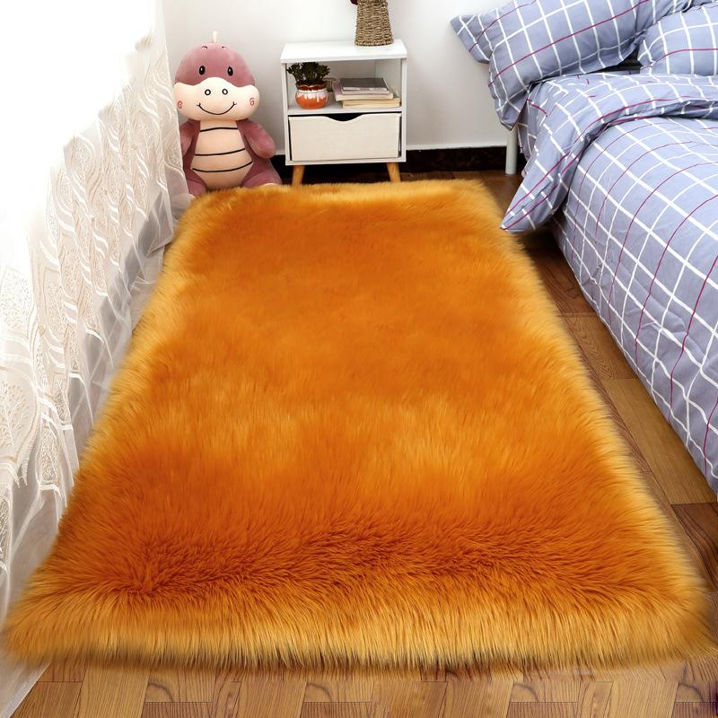 Faux Fur Carpet for Living Room Soft Imitation Sheepskin Rugs Bedside Floor Cushion Plush Fluffy Artificial Wool Mat Home Decor