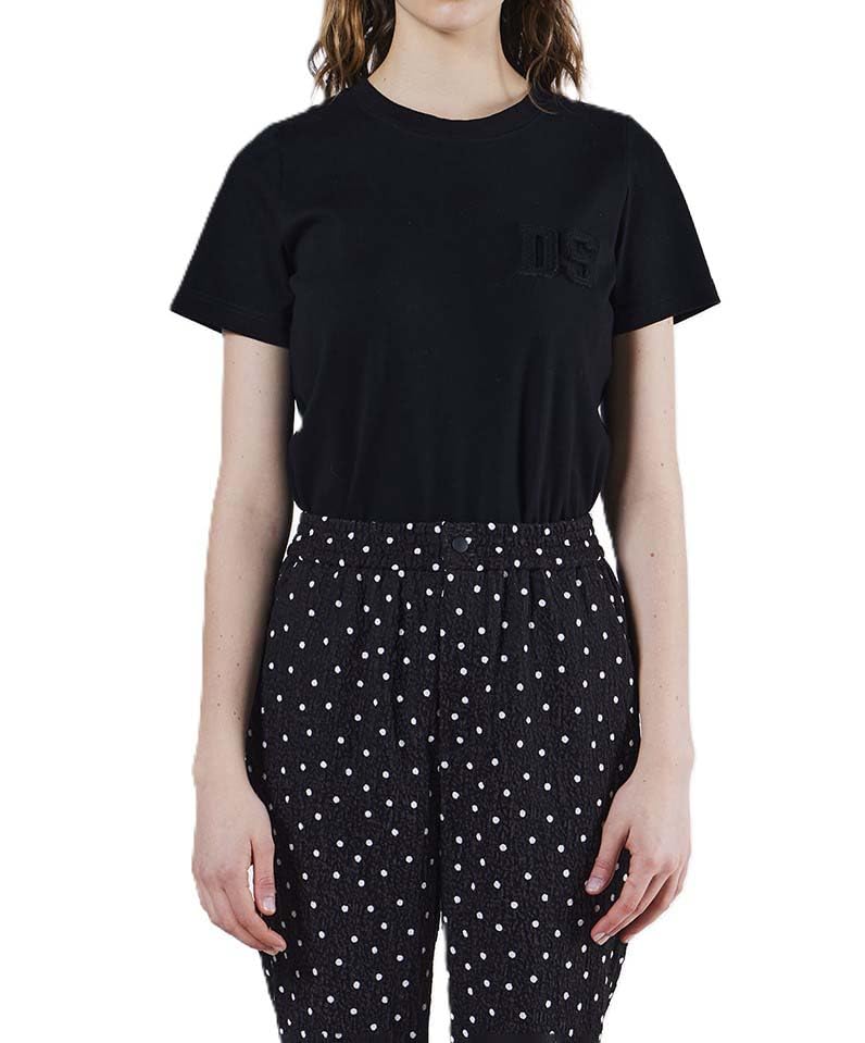 

Футболка с вышивкой логотипа DS от Double Standard Clothing чёрный