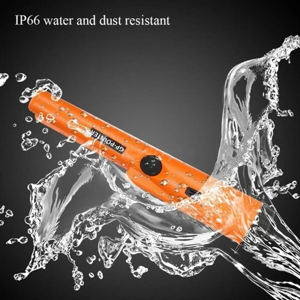360° Scan Metal Detector With LED Lights Metal Pinpointing Rod  For Treasure Search
