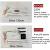 8 Tubes Solar/EU LED Meteor Shower Rain Lights Fairy String Light Waterproof Falling Raindrop Holiday Party Patio Decor 30/50CM