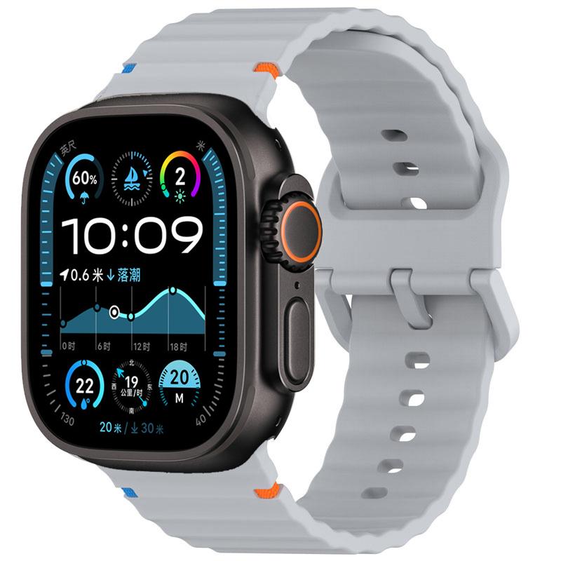 Silicone strap For Apple watch Band 44mm 40mm 49mm 46mm 45mm 42mm Sport Correas Bracelets iWatch series 11 10 9 8 7 SE ultra2 3