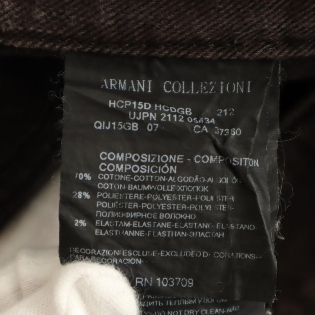 Armani Collezioni P15 schmale gerade Hose W33 Braun Herren Gebraucht