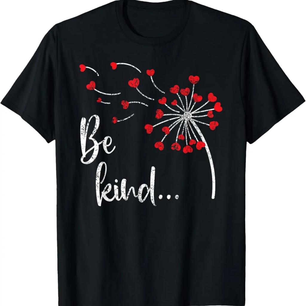 Be Kind In A World Where You Can Be Anything Dandelion Heart T-Shirt