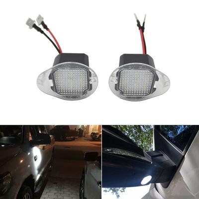1Pair White LED Under Side Mirror Lights For Jeep Cherokee