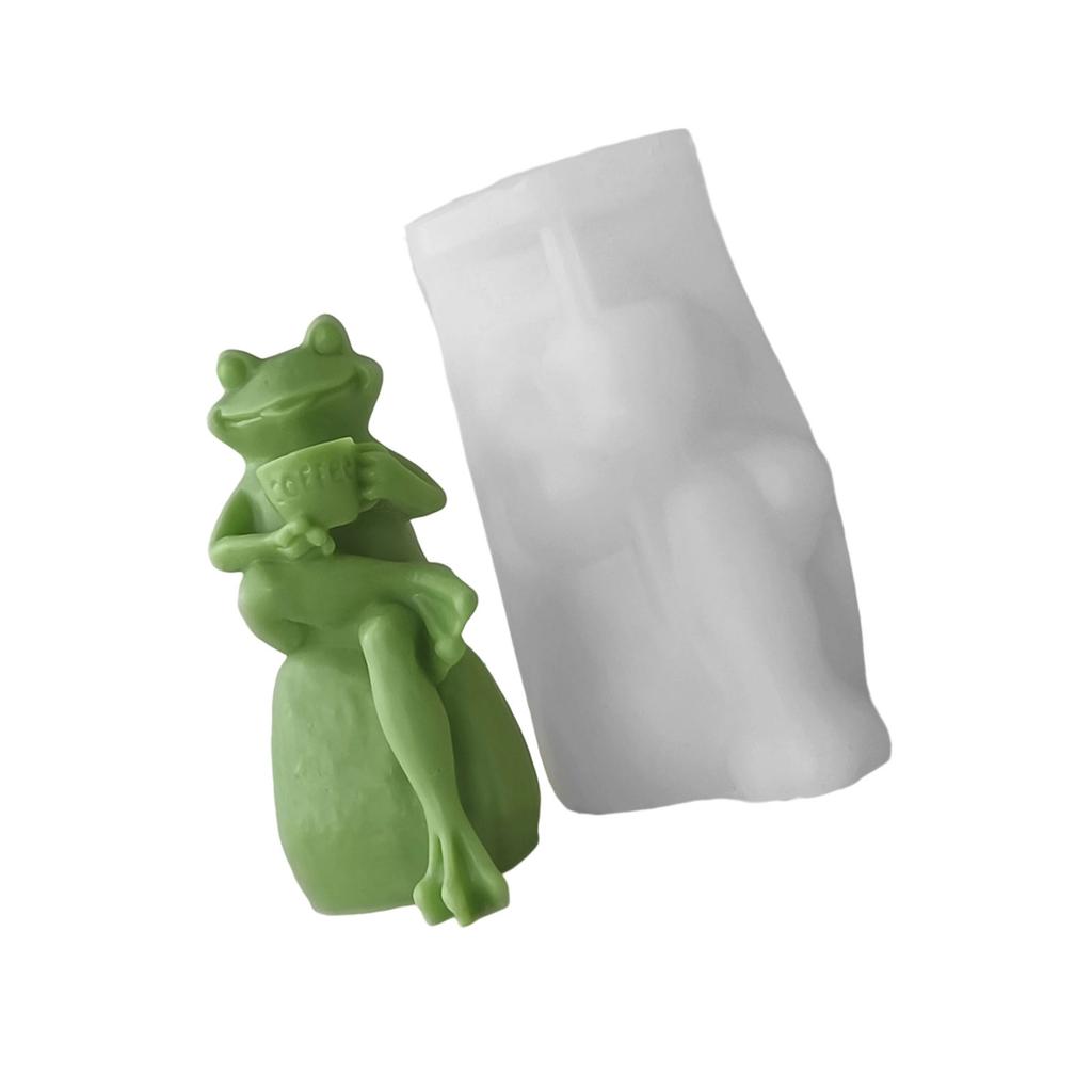 Forma silikonowa 3D żaba zwierzę z kreskówki formy na ozdoby formy do odlewów formy do gipsu do dekoracji domu