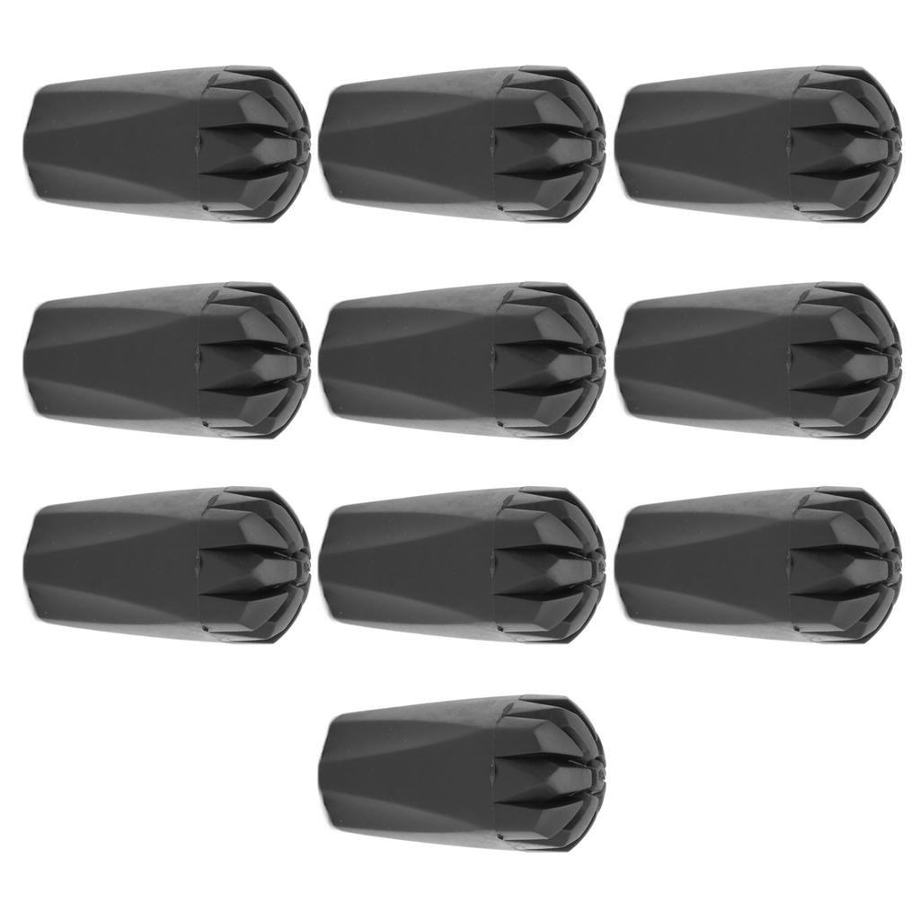 10Pcs Climbing Poles Rubber Tip Foot Cover Walking Stick Tip Protectors Hiking Accessories