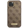 Guess Guhmp14Mu4Gprw Iphone 14 Plus / 15 Plus 6.7 Brązowy/Brown Hard Case 4G Logo Plate Magsafe