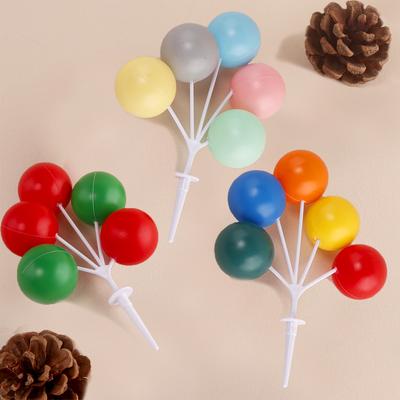 Mini Plastic Balloon Figurine Miniature Figurines Birthday Party Dessert Home Decoration Tools Desktop Home Decor Ornament Craft