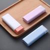 Medicine Splitter Box Portable Mini Plastic Pill Organizer Capsule Storage Case Ivory White for Indoor Outdoor Travel Pill
