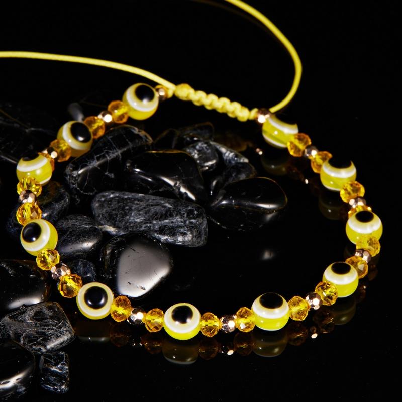 Blaue Augen Perlen Verstellbare Armbänder Türkische Glücksbringer Armbänder für Damen Herren zum Schutz und