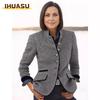 Jaquetas e casacos femininos vintage casual cor sólida estampa outono inverno manga comprida gola polo