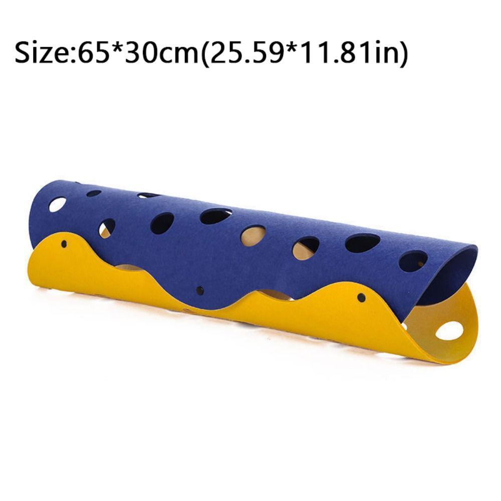 DIY Haustiertunnel Röhrenbett Faltbare Katzenaktivitätsmatte Spielzeug Langlebige Katzentunnel Bett für Interaktiv