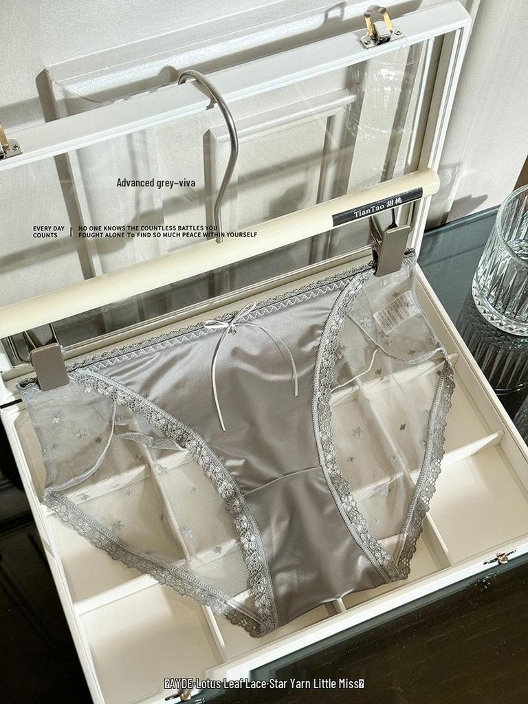 Sweet & Alluring Lace Panties - Comfortable, Pure, Sexy, Antibacterial Modal Mesh Design for Women.