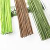 40cm Floral Wire Stems Flexible Iron Paper Covered Wire Stem Accessories DIY Crafts Bouquet Stem Floral Stem Wire for 100Pcs