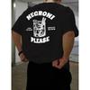 Men'S Trendy Short-Sleeve T-Shirt Featuring a Print , Designed In a Negroni Style. Casual Top Is Versatile for Summer And Machine-Washable