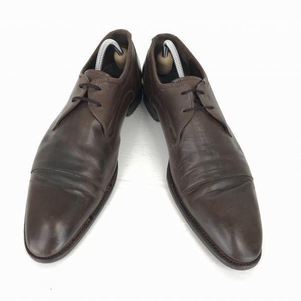 Van Bommel Netherlands Leather Straight Tip 29.0 Dark Brown Goodyear Welt Dress Shoes(USED)