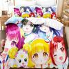 Smile PreCure! Bedding Set Single Twin Full Queen King Size Bed Set Adult Kid Bedroom Duvet Cover Sets 3D Print Kawaii Anime Bed