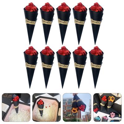 10 STÜCK Geschenkbox Dekorieren Blumenstrauß Minirose Sonnenblume Die Dekoration Getrocknet Rot Kerzen Baby