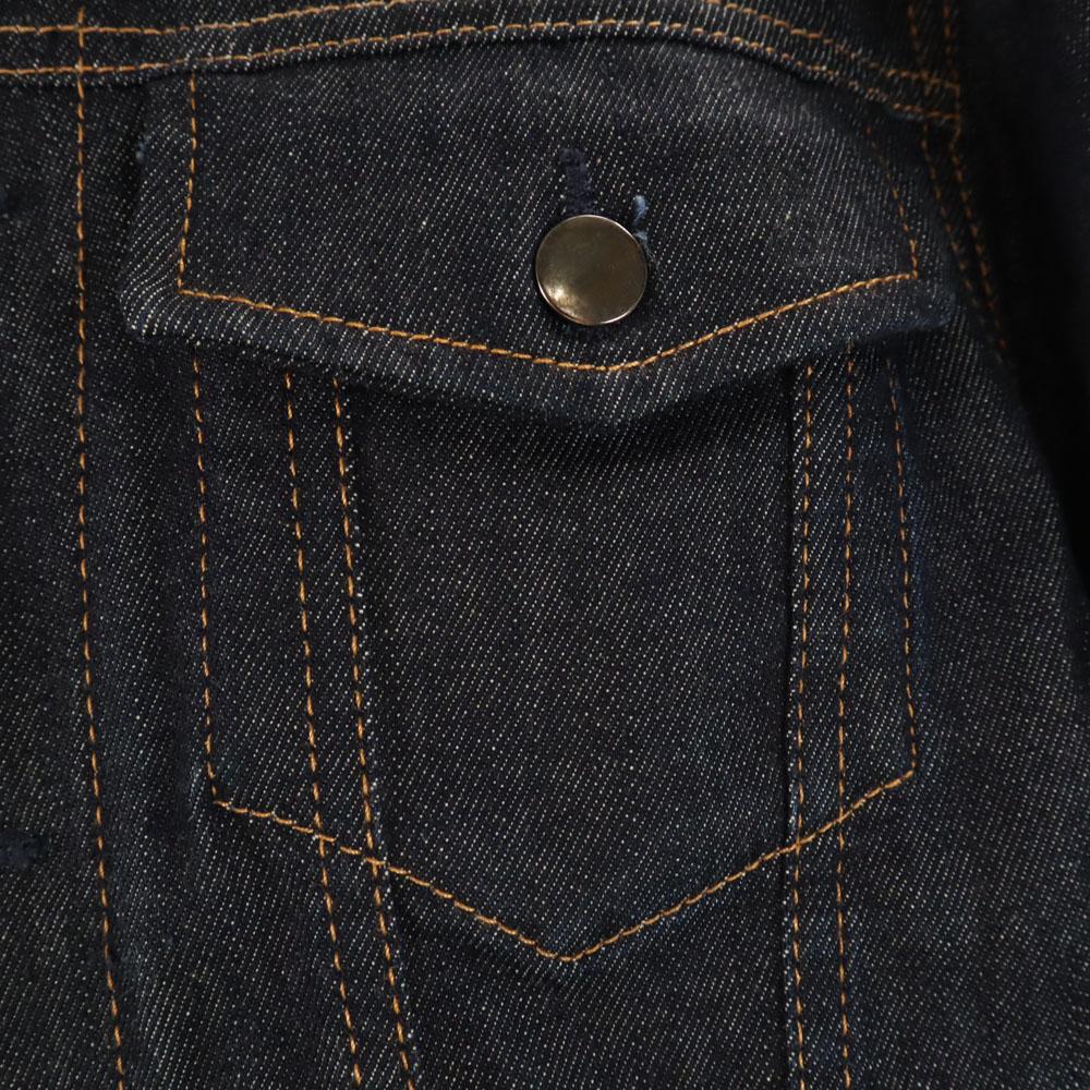 Guess Back embroidery Denim Jacket S Indigo Denim jacket trucker Men's Used