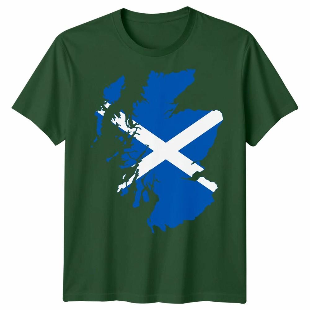 Scotland Flag Slash Unisex T Shirt Scottish Football Rugby Fan Gift Idea Tee