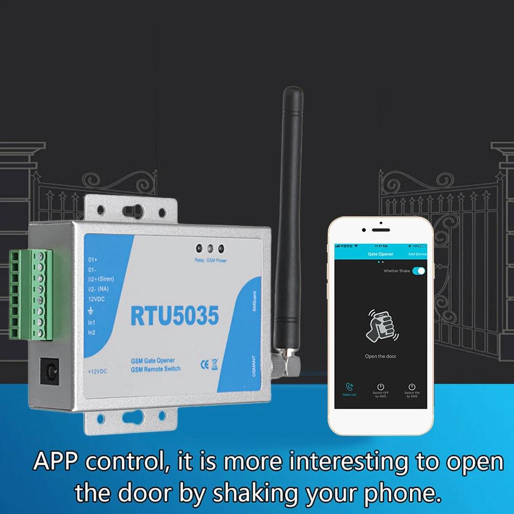 RTU5035 RTU5024 GSM Gate Opener Relay Switch Call Door Remote Controller Phone Control Door Opener for Smart Home garage