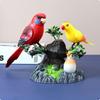 Bird Figurine Tabletop Ornament Painted with Base for Collectors, Desk, Bookshelf,