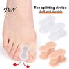 Soft Silicone Toe Spreader 2 Rings Separators, Spacers Corrector, Big Flexible Sebs Spacer Distributor Corrector for Men & Women Straighten