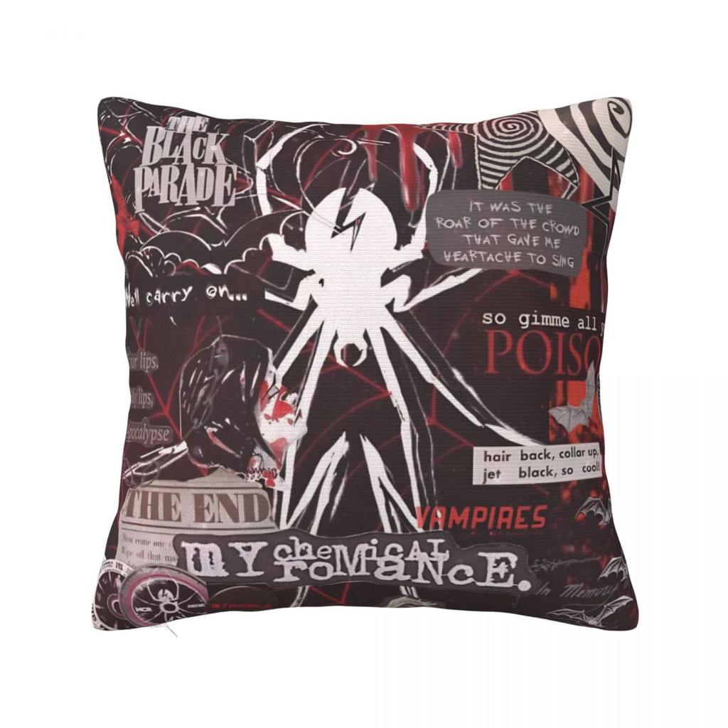 Pillow Cover My Chemical Romance MCR Music Band Design Cushion Cover Pillow Case For Office Car Home Decorative Pillowcases