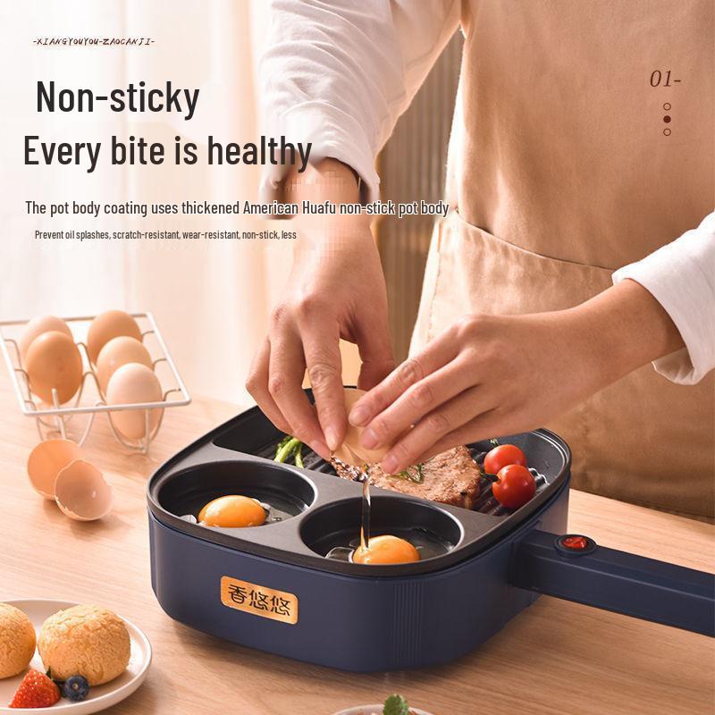 Multi-Functional Non-Stick Breakfast Maker for Burgers, Fried Eggs, Pancakes, Steaks, and Sandwiches