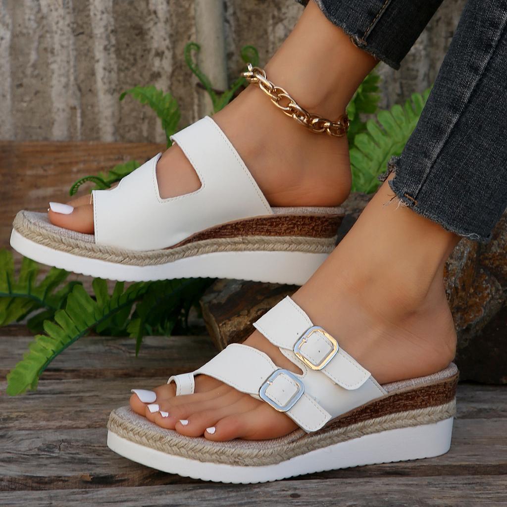 Fashion Women's Platform Wedge Sandals, Summer Women's Slippers, Outdoor Beach Casual Shoes, Durable, Non Slip Luxury Shoes
