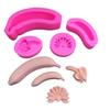 Formy Silikonowe 3D w Kształcie Banana Formy do Fondantu Akcesoria do Ciast DIY Narzędzie do Pieczenia Ciast Ozdoba z Żywicy Formy do Ręcznie Robionych Mydła