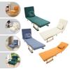 68x190cm Convertible Iron Sofa Bed,Orange/Off-white/Grey/Green Rectangular Sofa Chair Bed Floor Standing for Indoor Places
