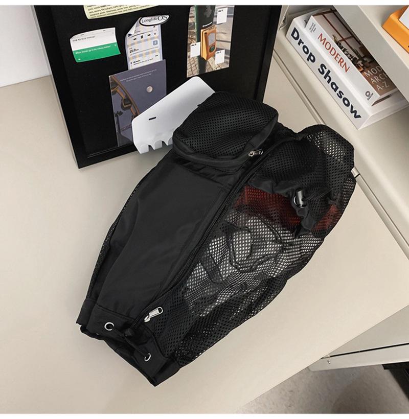 Mesh Drawstring Backpack with Wet Bag for Swimming, Beach, Gym & Workout Equipment