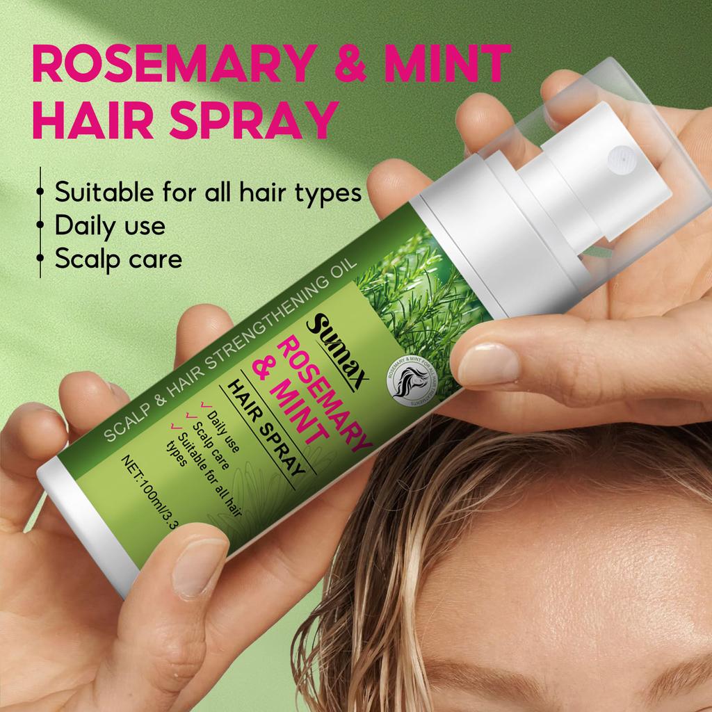 Rosemary Mint Hair Care Spray Moisturizes Anti-frizz Soft Hair
