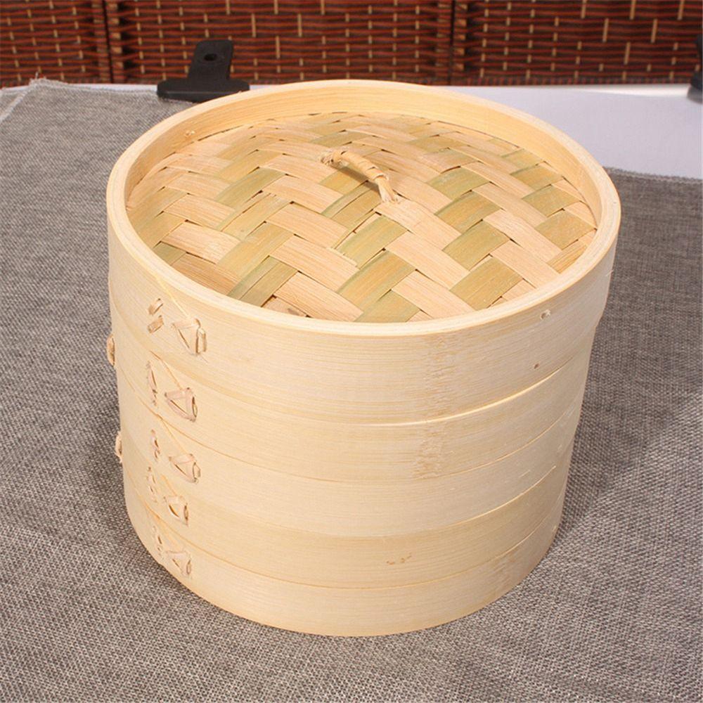 Cooking Vegetables Tool Kitchen with Lid Basket Cooker Set Bamboo Steamer Cage Cakeware