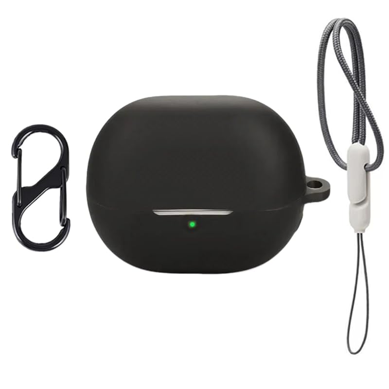 

For SOUNDPEATS UU case Protective cover [SHANCHI] Wireless earphone silicone protective cover (with climbing buckle + strap) anti-fall, anti-scratch,